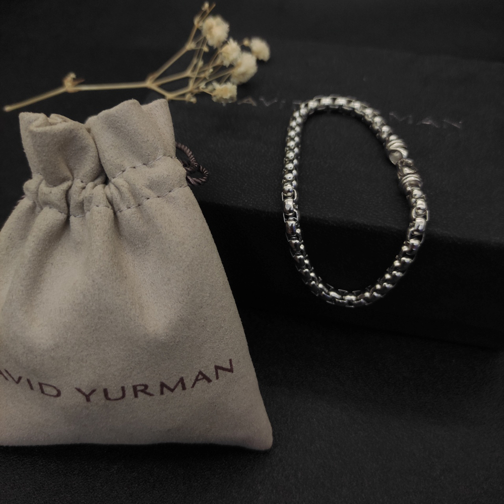 David Yurman 5mm box chain bracelet - Picture 5 of 9